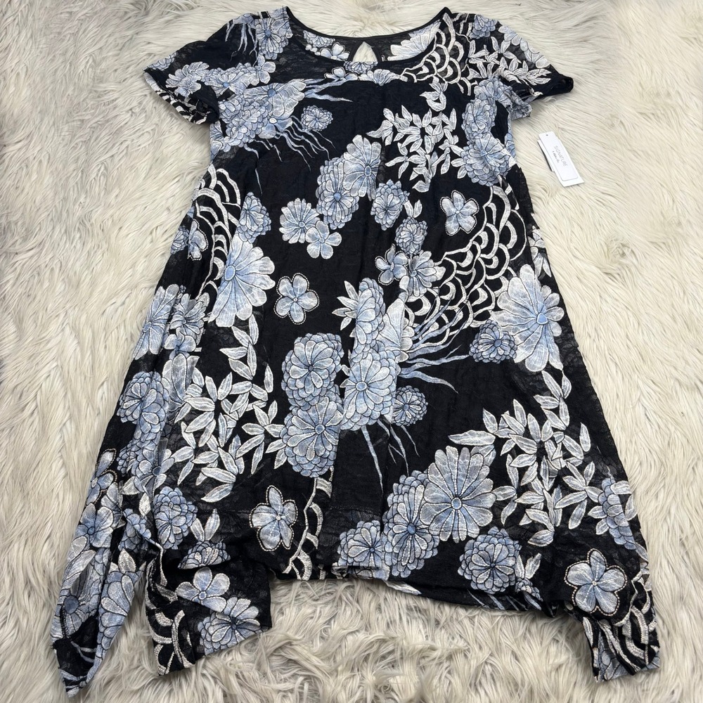 NWT‎ Signature Robbie Bee Women's 1X Floral Lace Midi Dress Fairy Feminine